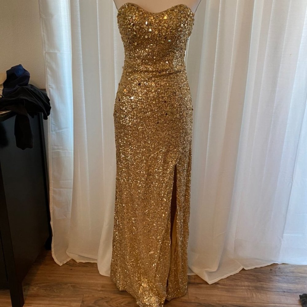 Gold Prom Dress